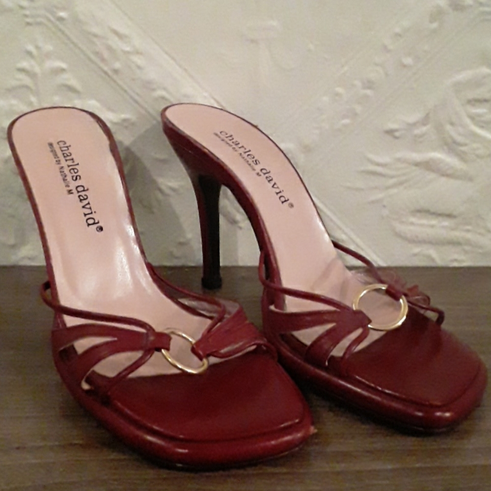 Charles David Red High Heels